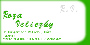 roza veliczky business card