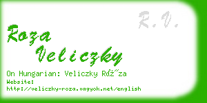 roza veliczky business card